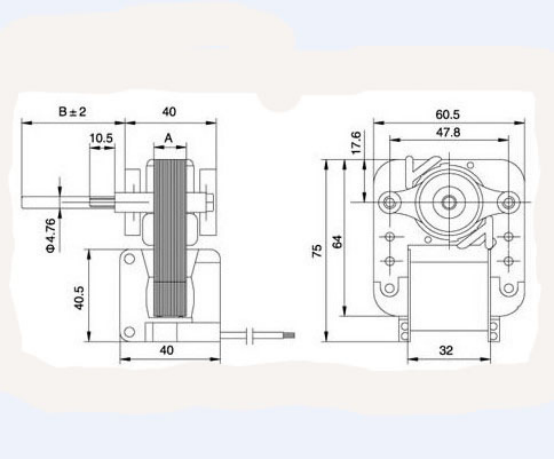 C型罩極電機YJF61-670/672結構圖紙